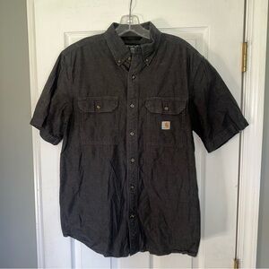 Carhartt Men's Loose Fit Midweight Black Short Sleeve Shirt Size Medium